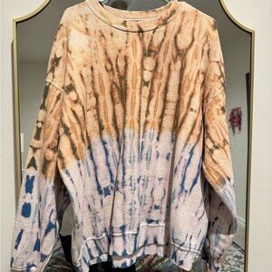 Urban Outfitters Tie-Dye Sweatshirt in Brown and Blue